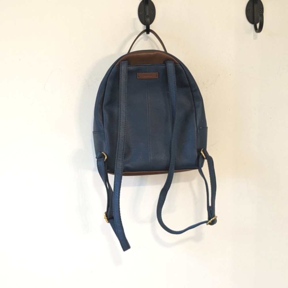 Fossil Blue Leather Studded Mini Backpack - Picture 4 of 12